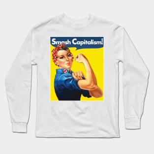 Smash Capitalism - Rosie the Riveter Poster Long Sleeve T-Shirt